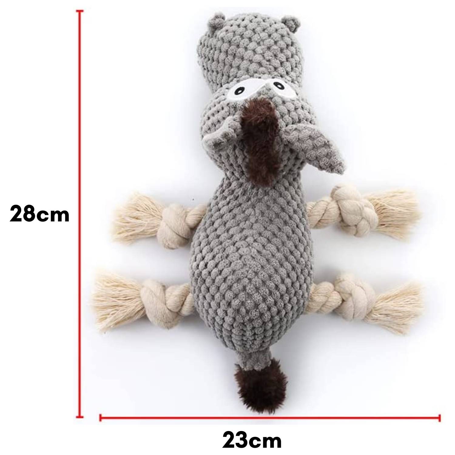 Squeaky Dog Chew Toy, Plush Donkey